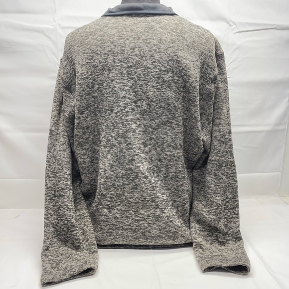 Men’s Eddie Bauer Qaurter Zip Sweater Size 2XL Grey - Picture 3 of 4